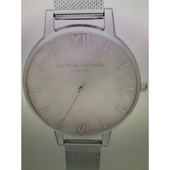 NWT Olivia Burton bracelet watch silver mesh band